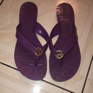 Tory Burch purple jelly sandals
